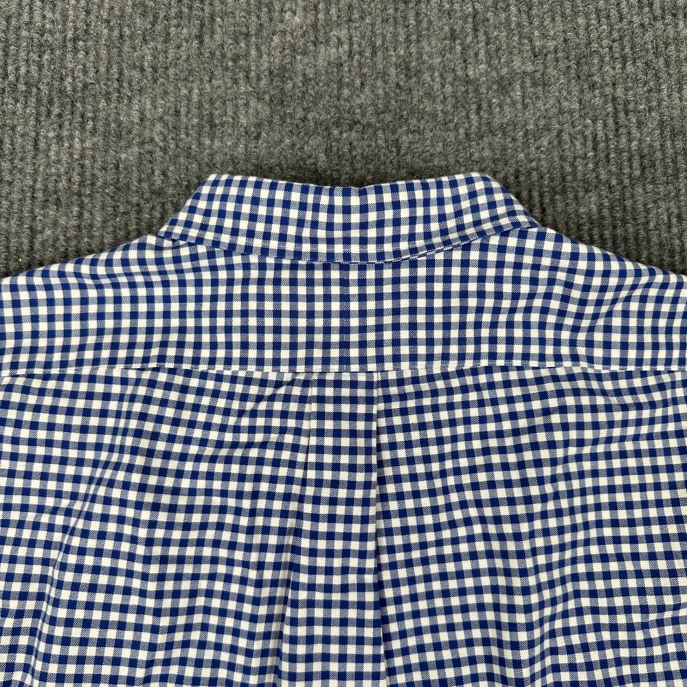 Ralph Lauren Button Down Shirt Mens XXL Classic Fit Gingham Blue White - Picture 9 of 12